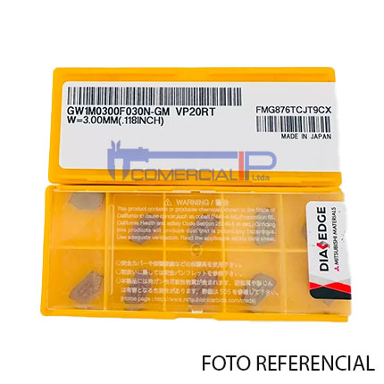 GW1M0300F030N-GM-VP20RT INSERTO TRONZAR GW1M0300F030N-GM VP20RT MITSUBISHI (3MM) - Imagen 1