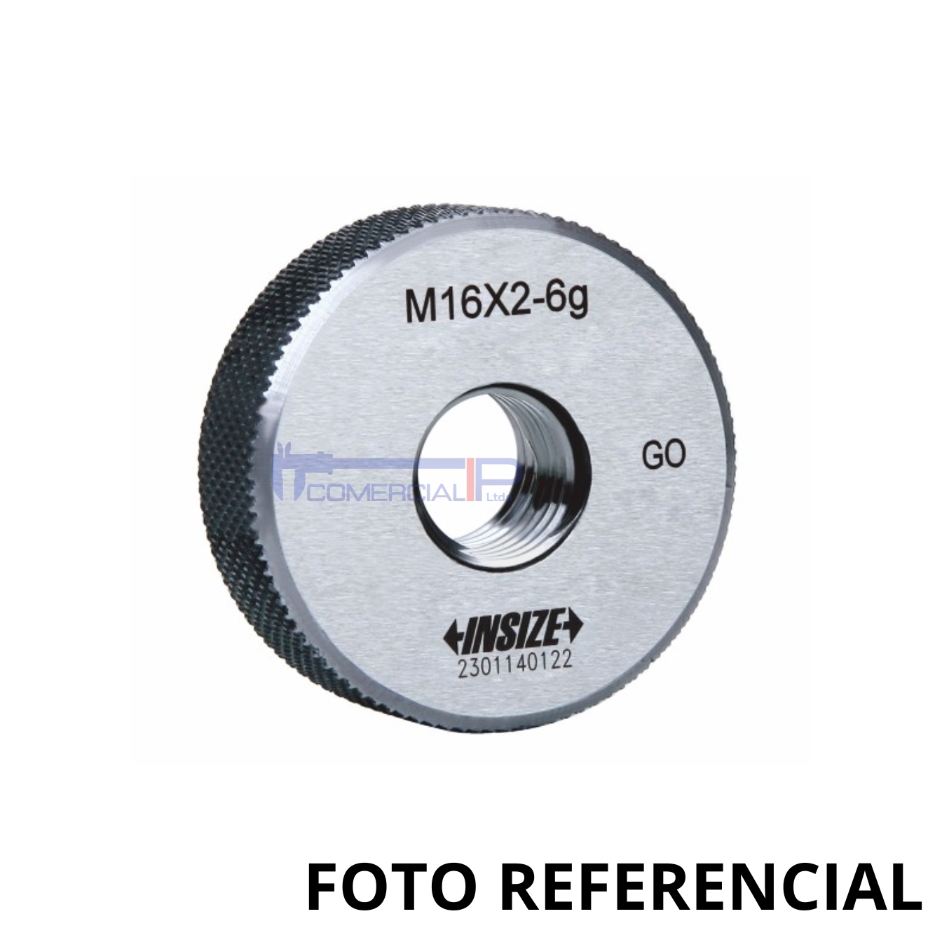 ÑJLIJPÑNÑ ANILLO CALIBRE ROSCA M12-1.75MM 4120-12 INSIZE - Imagen 1